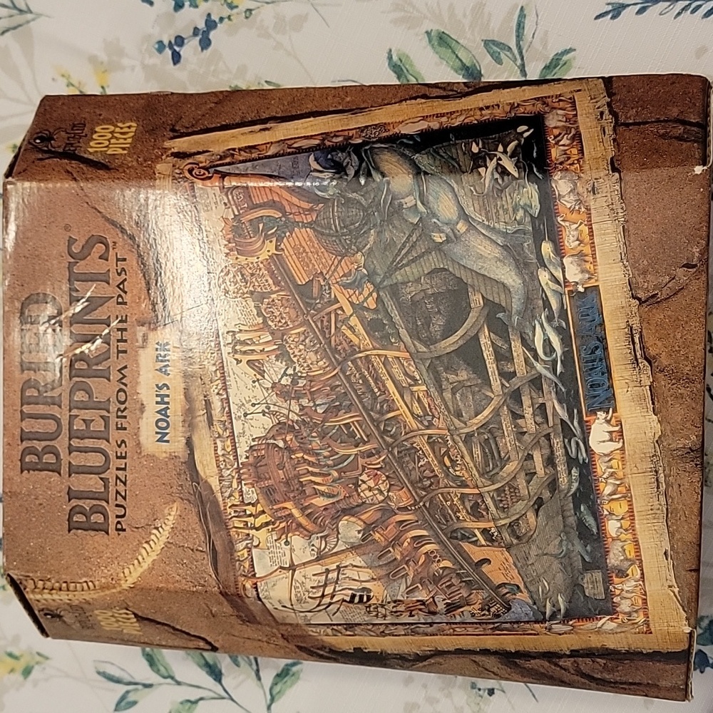 Buried Blueprints Puzzle Noah s Ark 1000 PC Complete PICTURES!